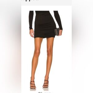 Superdown Nadia Ruched Mini Skirt